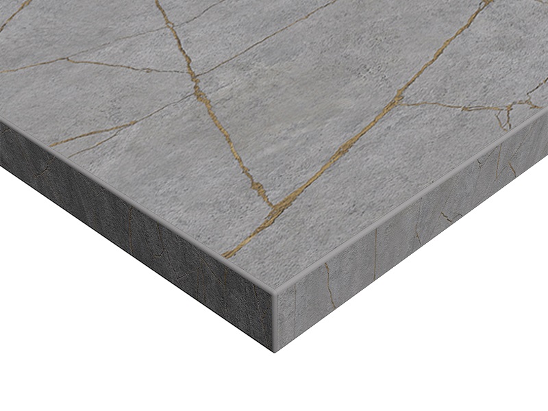 ЛДСП SYNCRON 18 мм 2750*1240 мм, керамика золото 02 (Porcelain Gold 02 JA), двустороннее тиснение Alvic