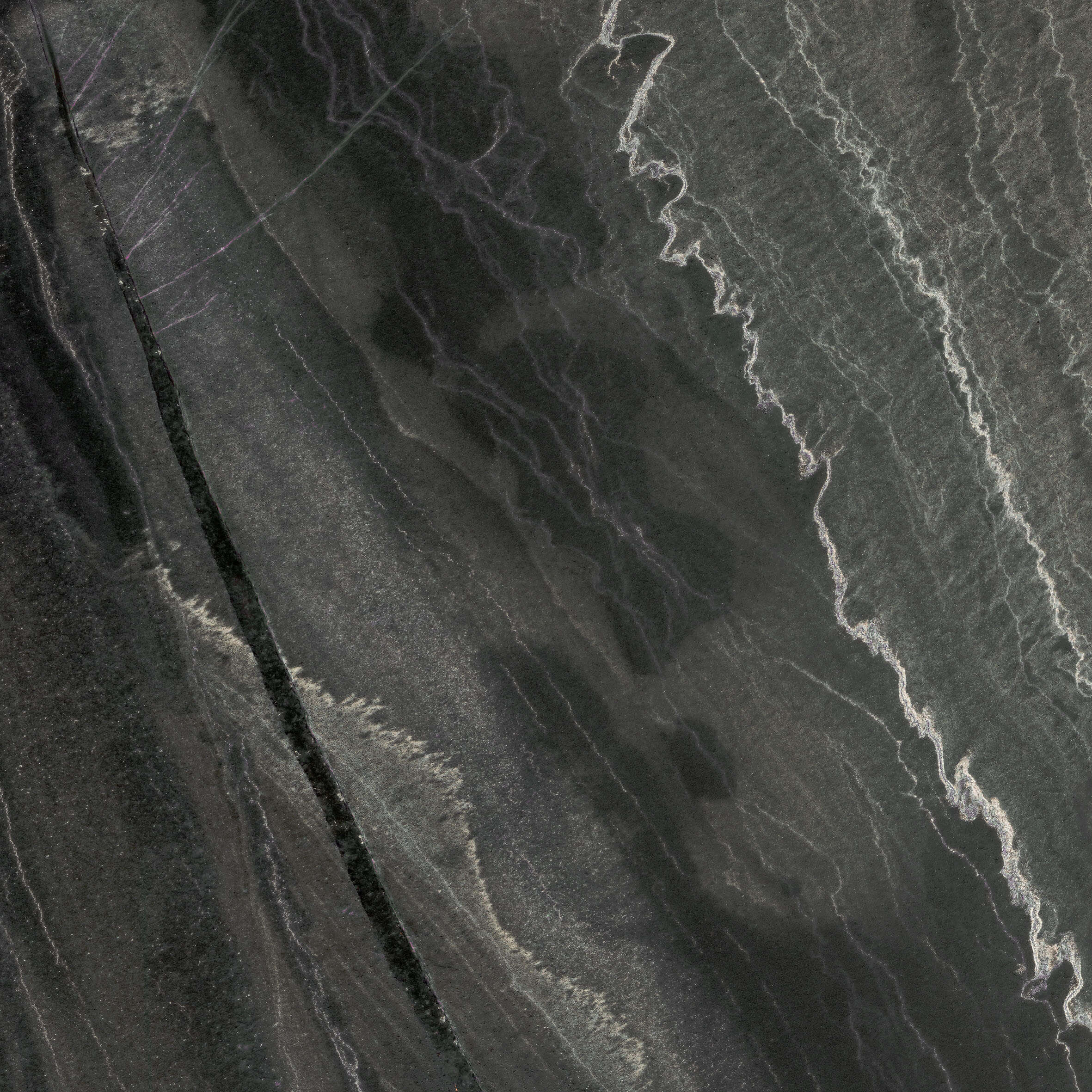 Компактная столешница Slotex 8111/Pt Azurita black, 3000×650×12 мм