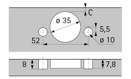 Петля sensys 8646i, угол 110°, чашка th53 d35, средняя стенка, b3 9094281 Hettich