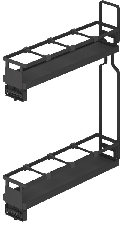 Бутылочница 150 мм LX TALISMAN, R, графит, Soft-Close, 6 делителей (1 шт/кор)
