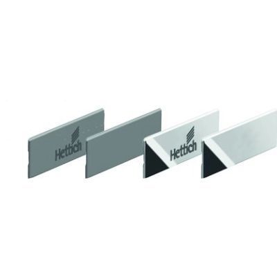 Заглушка на боковину innotech atira, с логотипом hettich, серая 9194646 Hettich