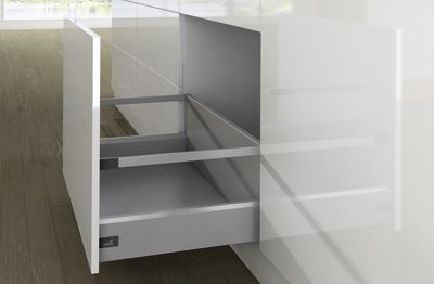 Комплект короба arcitech с рел ингом, с соед.зад.стенки, nl270, h282/126, цвет серебристый 9150988 Hettich