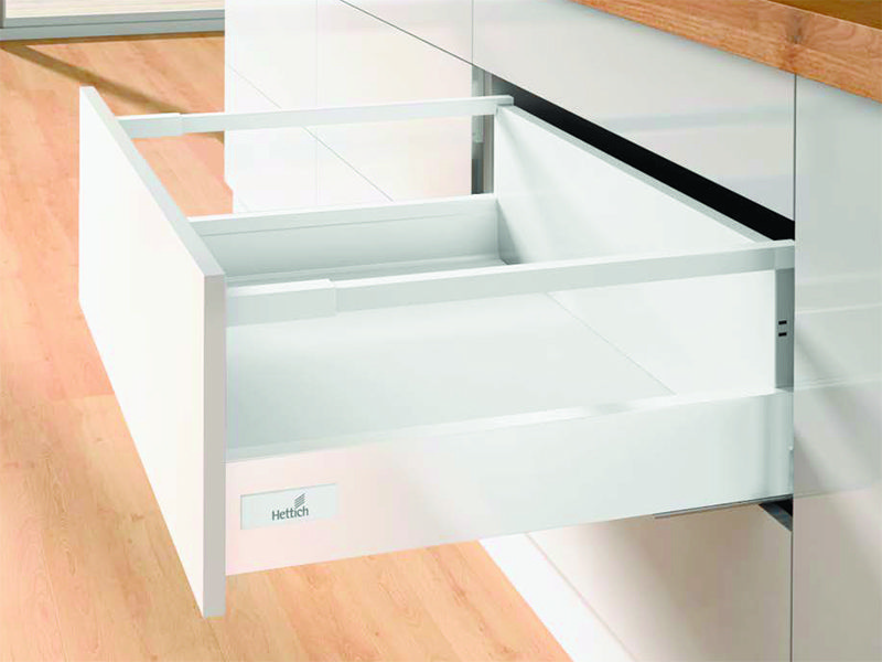 Комплект короба innotech atira полн. выдв. с push to open, h176, nl470, релинги, белый 9245436 Hettich