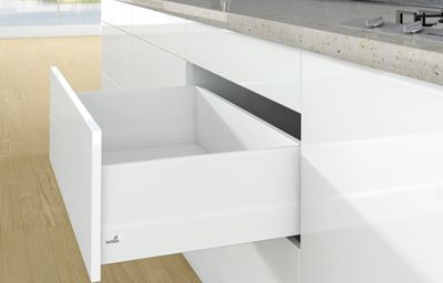 Комплект короба arcitech с top side, с соед.зад.стенки, nl550, h 218/94, цвет белый 9149364 Hettich
