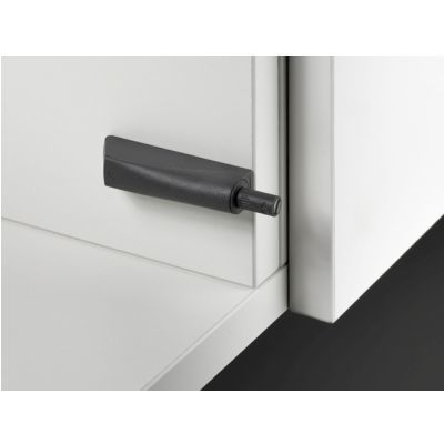 Механизм push to open magnet для петель,прикруч. длинный ход, антрацит 9089630 Hettich