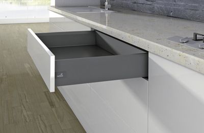 Комплект ящика arcitech с соед .зад.стенки, nl450, h126, цвет ан трацит 9150533 Hettich