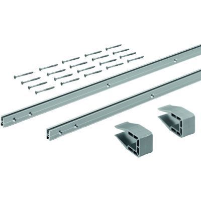 Двойной комплект профилей slid eline m, l2500, h18, цвет серебристый 9209167 Hettich