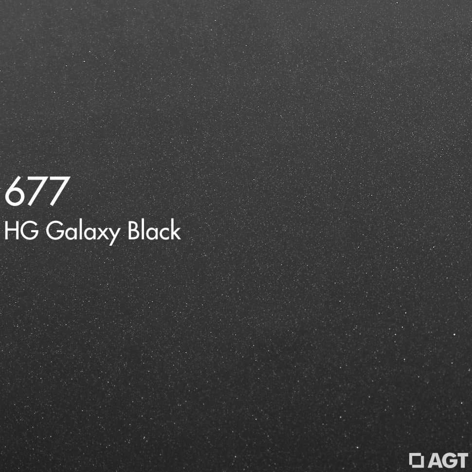 МДФ ламинированная цветная для фасадов Черный галакси 677 2800*1220*8 (глянец) AGT 4гр