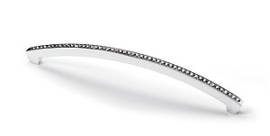 Ручка Hettich, 9113690 Delia, межосевое расстояние 160мм, глянцевый хром