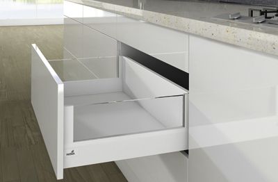 Комплект короба arcitech с des ignside, с соед.зад.стенки, nl270, h218/94, цвет белый 9149353 Hettich