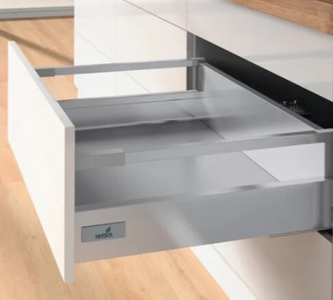 9288592 Комплект внутр. короба InnoTech Atira полн. выдв. Silent System, 470*144, Релинги, Серый