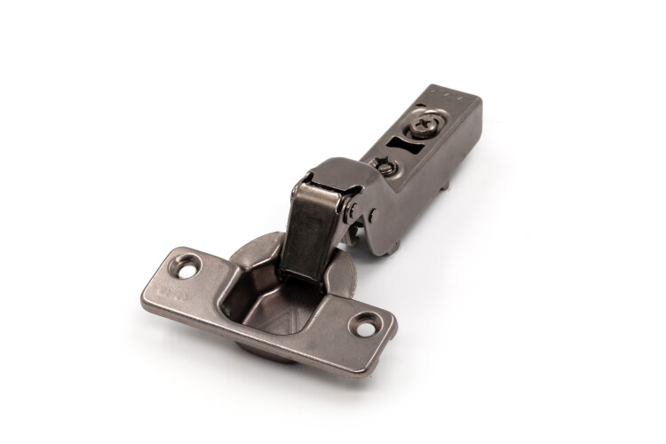 Петля TALISMAN, Soft-Close, D35, 52 мм, вкладная, Clip On, титан (100 шт/кор)