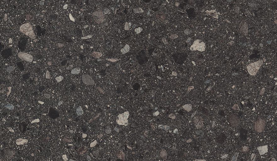 Стеновая панель для кухни 4100*640*8 мм Камень Вентура чёрный ** F117 ST76 3 Эггер