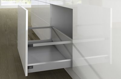 Комплект короба arcitech с рел ингом, с соед.зад.стенки, nl270, h282/94, цвет серебристый 9150748 Hettich