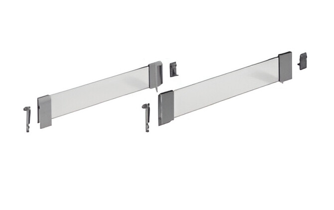 9100884 Комплект надставок на боковину DesignSide для InnoTech, NL260, H144, стекло, серый