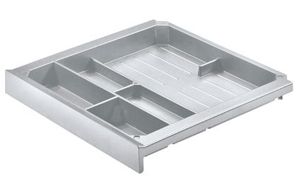 Лоток для канцелярских товаров smartray,h40, пластик, под алюминий 9134233 Hettich