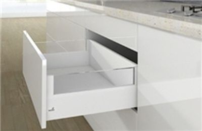 Комплект короба arcitech с des ignside, с соед.зад.стенки, nl350, h218/126, цвет белый 9149377 Hettich