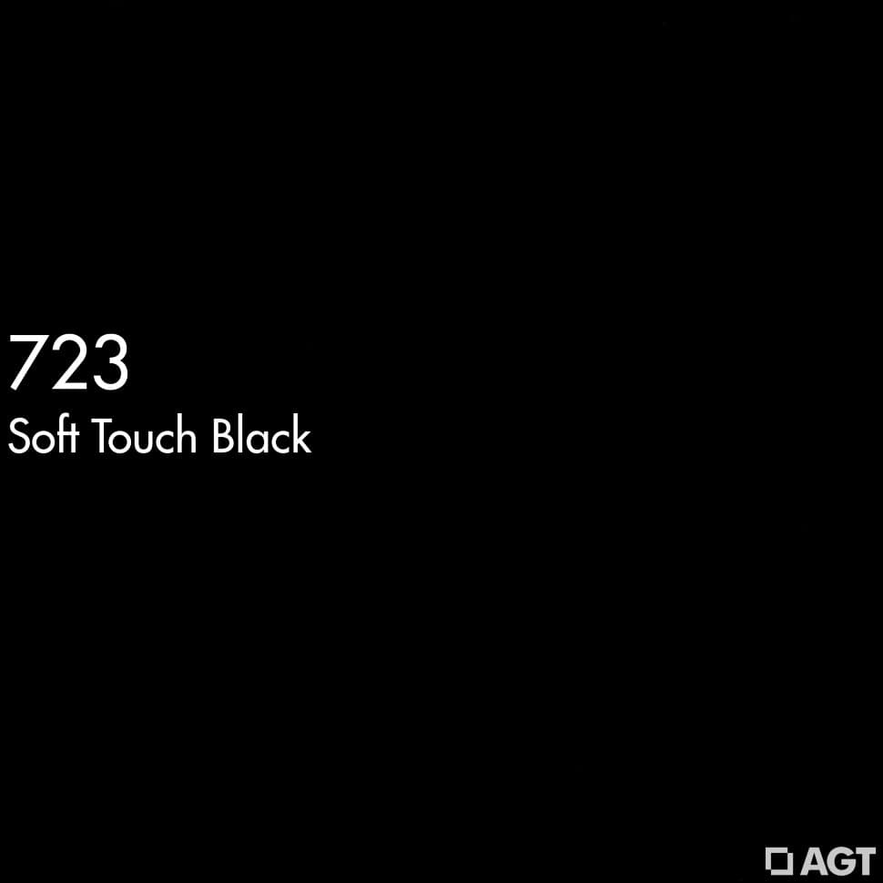 МДФ ламинированная цветная для фасадов Черный soft touch 723 2800*1220*18 (матовый) AGT 2гр