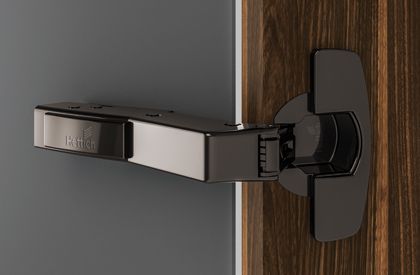 Петля sensys 8639i,w45, угол 95°, чашка th52 d35, накладная, b-2, черный обсидиан 9091747 Hettich