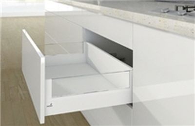 Комплект короба arcitech с des ignside, с соед.зад.стенки, nl500, h186/94, цвет белый 9149328 Hettich