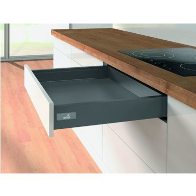 Комплект ящика innotech atira полного выдв. с silent system, h70, nl420, антрацит 9234544 Hettich