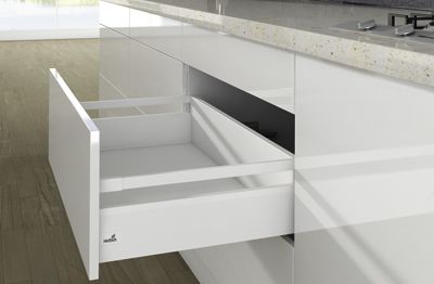 Комплект короба arcitech с рел ингом, с соед.зад.стенки, nl500, h186/126, цвет белый 9149341 Hettich