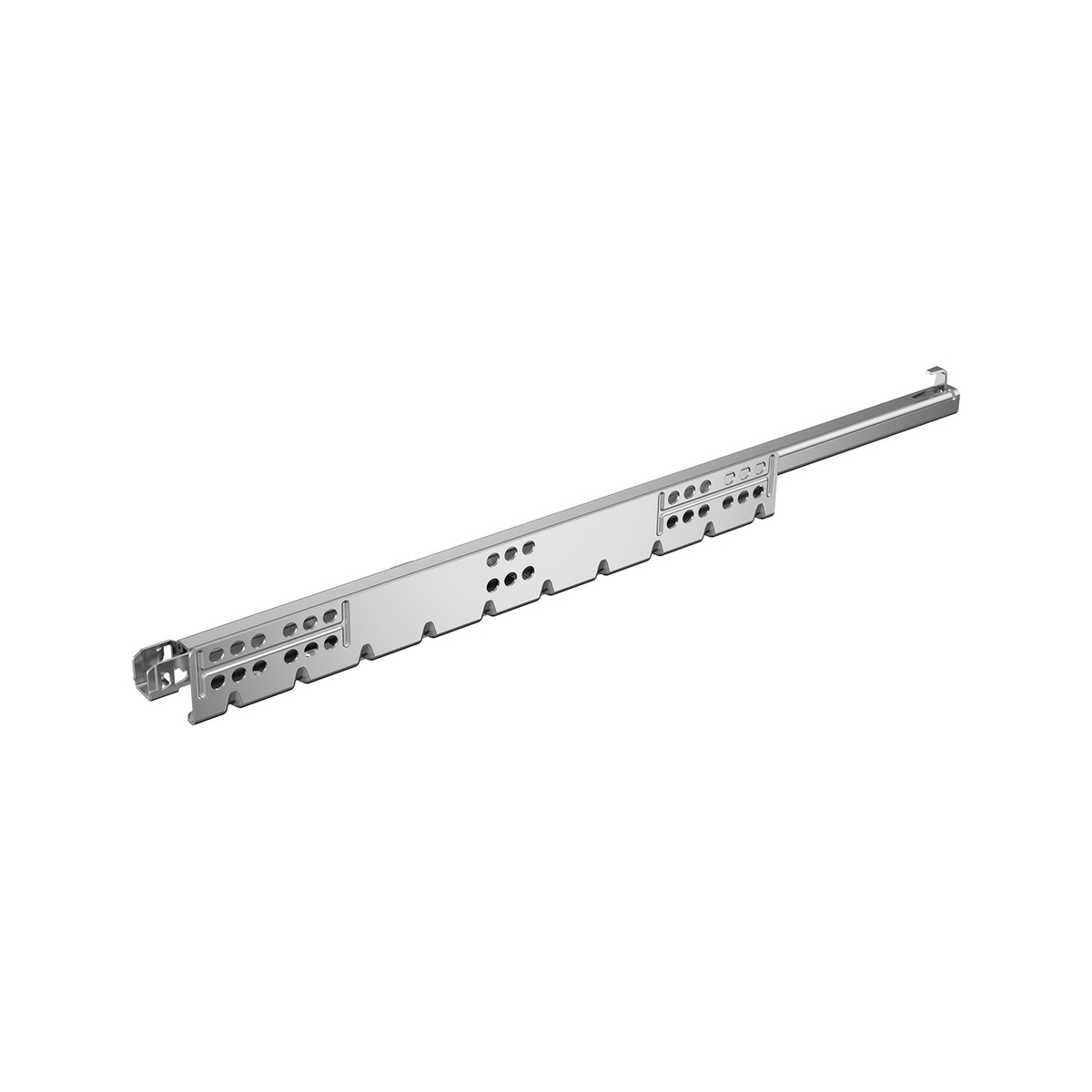 Направляющая Quadro 25 YOU, частичного выдвижения, с механизмом Push to open, S (25 кг), NL550, EB21, правая